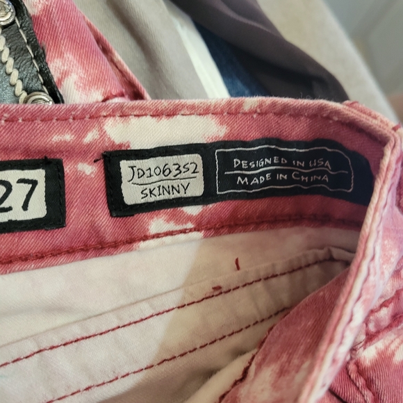 Miss Me Pink Tie-Dye Skinny Jeans - Picture 7 of 7